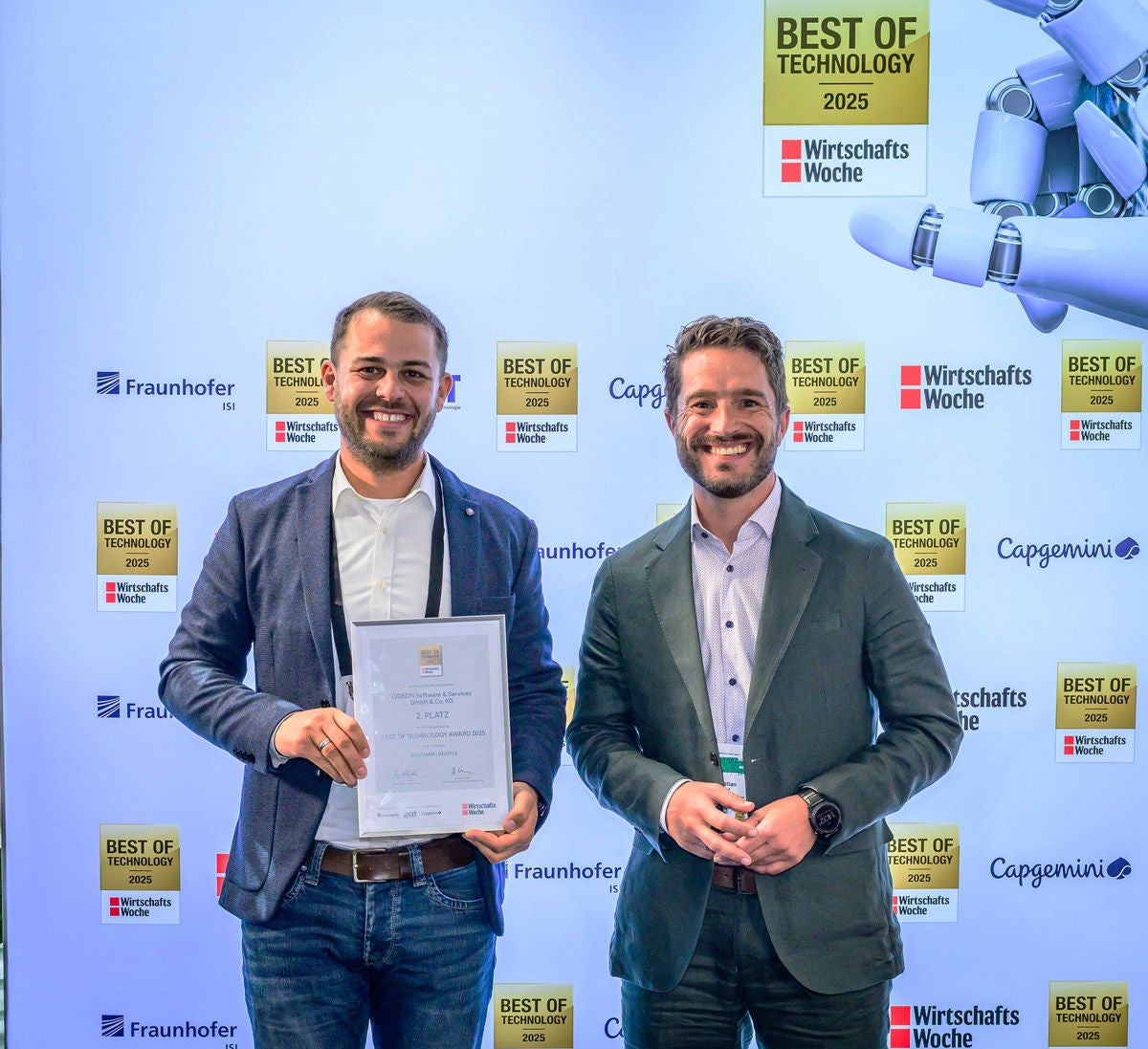 Wirtschaftswoche Best of Technology Auszeichnung 2. Platz