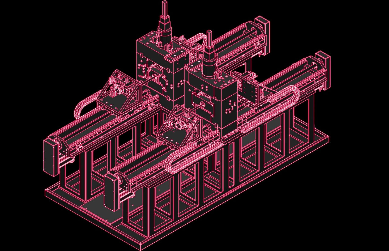 The example of a beading tool, the mechanical and electrical designs of which were generated using CIDEON Conify.